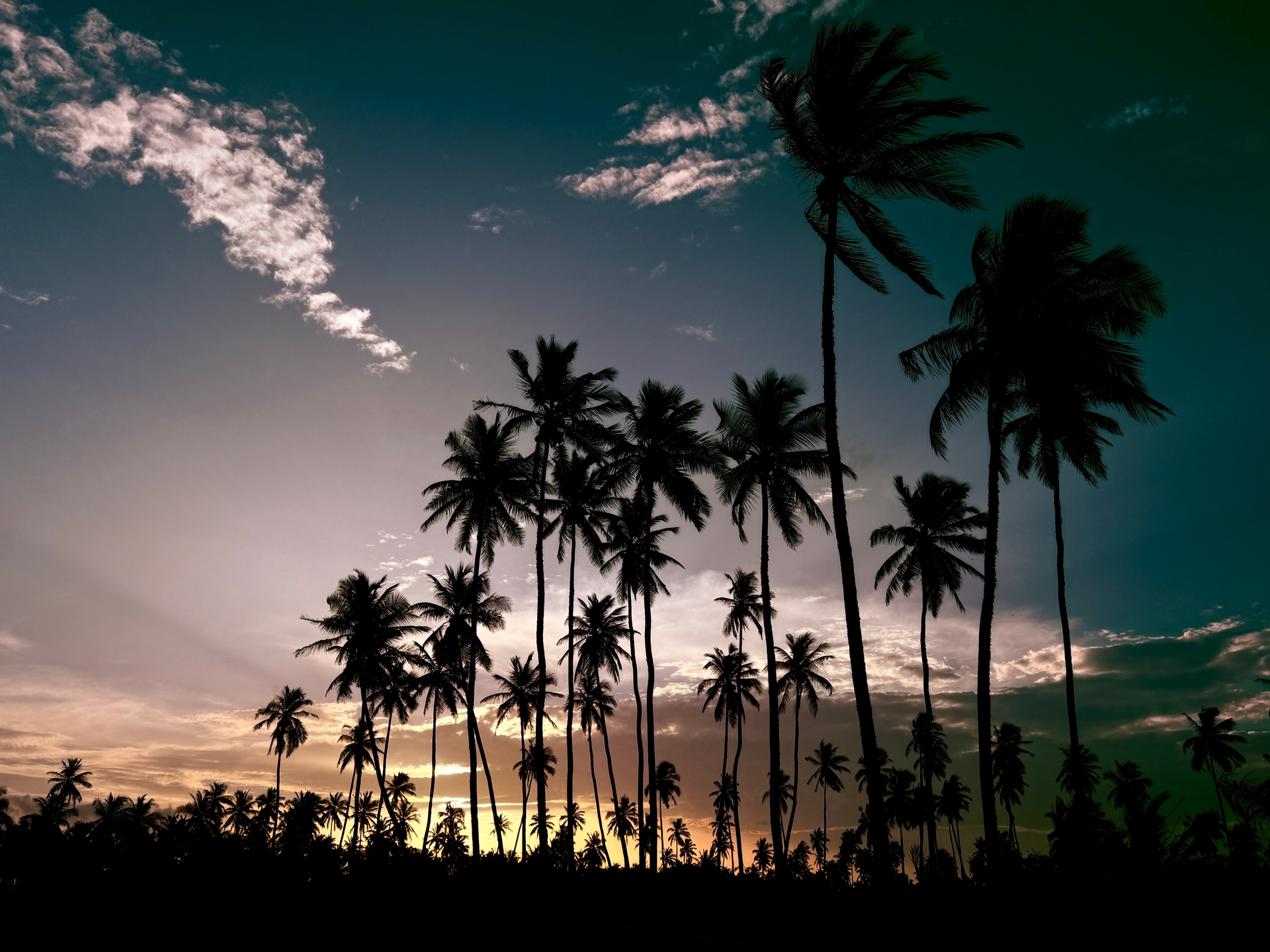 Golden sunset over Hambantota
