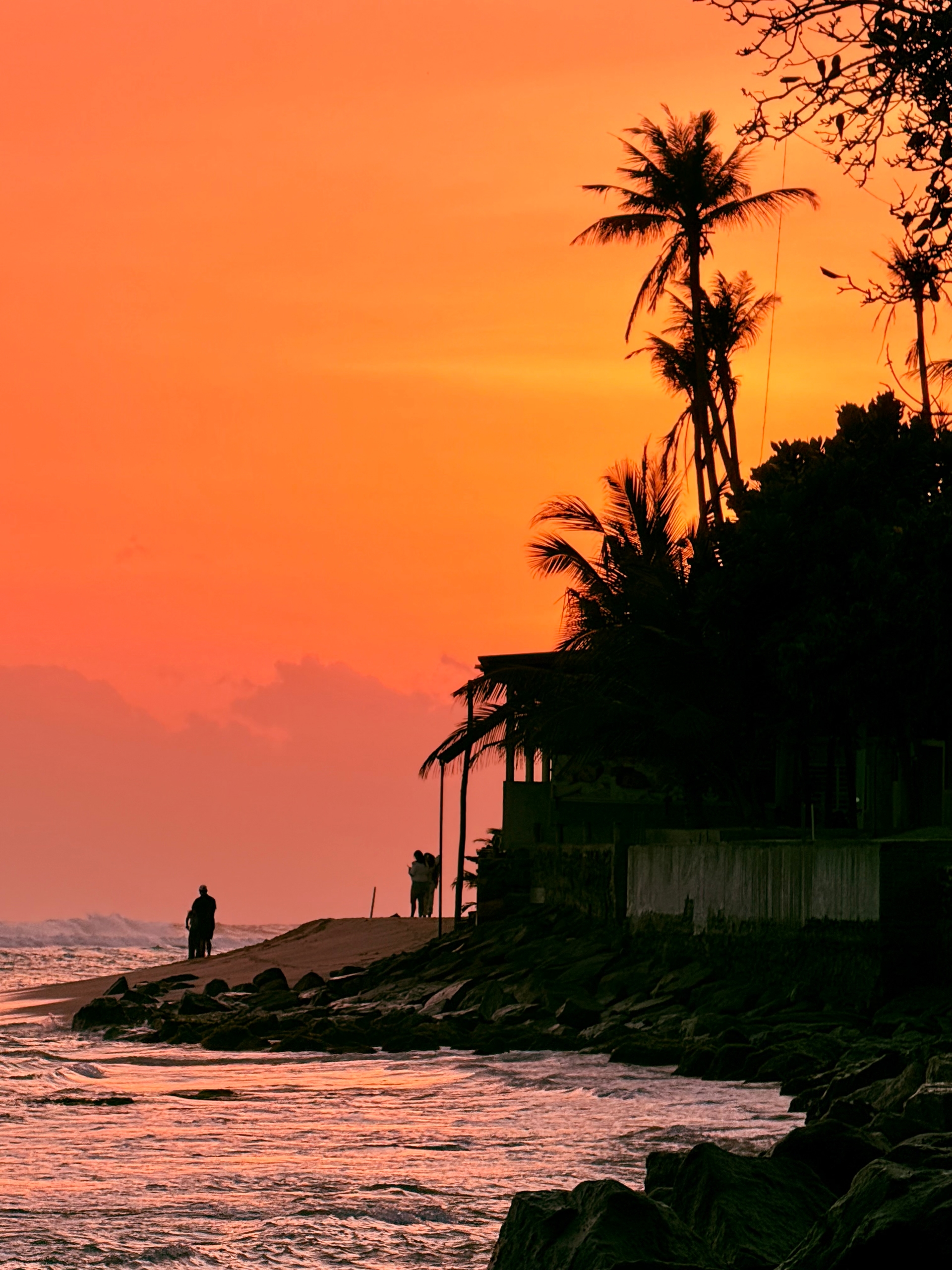 Beautiful sunset viewed from Matara